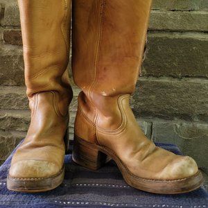 Stunning Vintage Frye Boots, Black Label